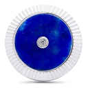 Lining Cufflinks Blue Lapis with Two Diamonds