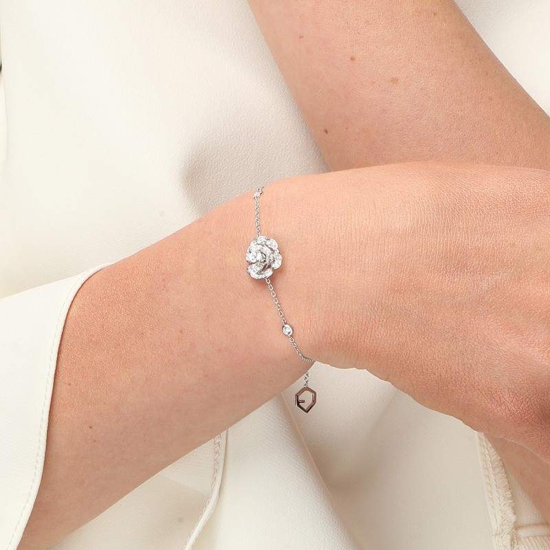 Lady Rose Bracelet White Gold