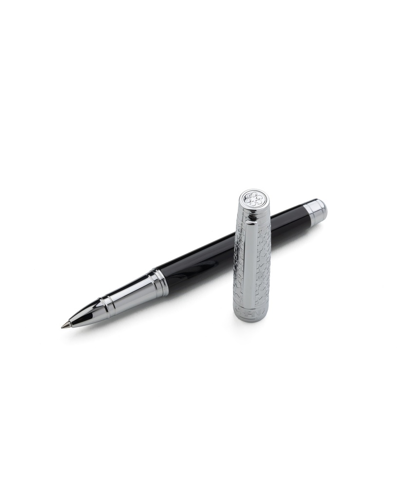 Geometric Engraved Roller Pen_Black