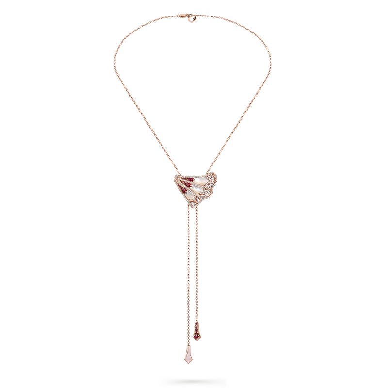 Al Dana Long Necklace Rose Gold