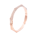 Arabesque Thick Bangle - Full Diamond Rose Gold