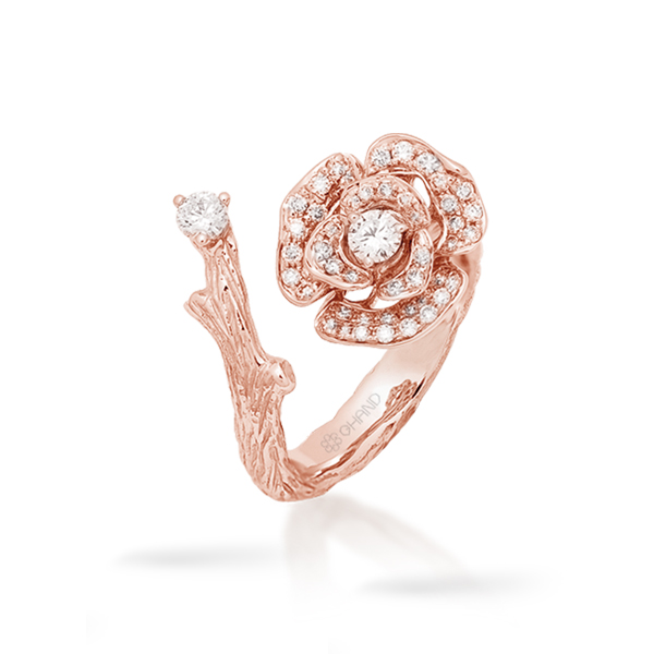 Lady Rose Open Ring Rose Gold