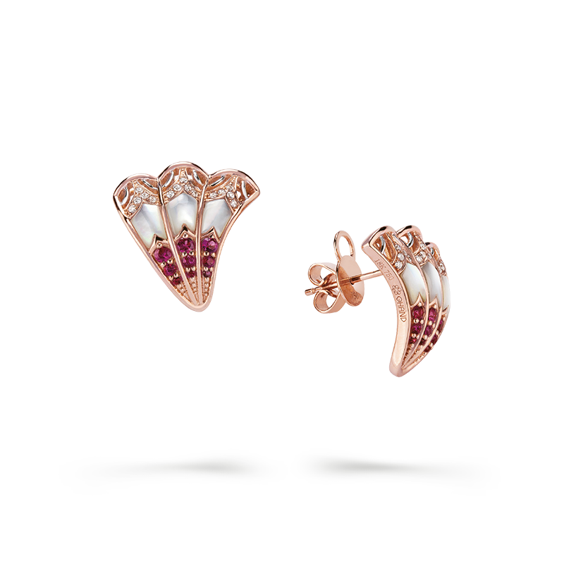 Al Dana Small Earrings Rose Gold