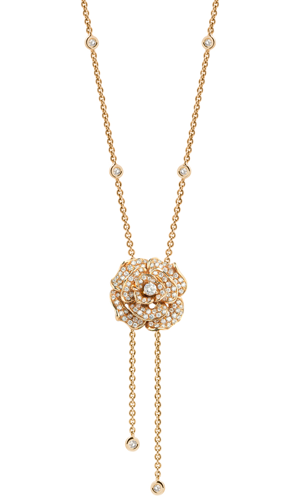 Lady Rose Adjustable Necklace Yellow Gold