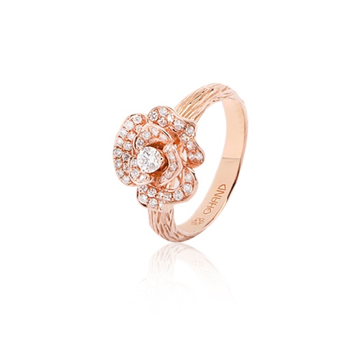 [GRC738P] Lady Rose Ring Rose Gold (EU 55 (US 7 ¼))