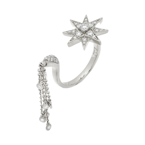[GSC744W] Suhail Between The Fingers Ring White Gold (EU 44 (US 3))