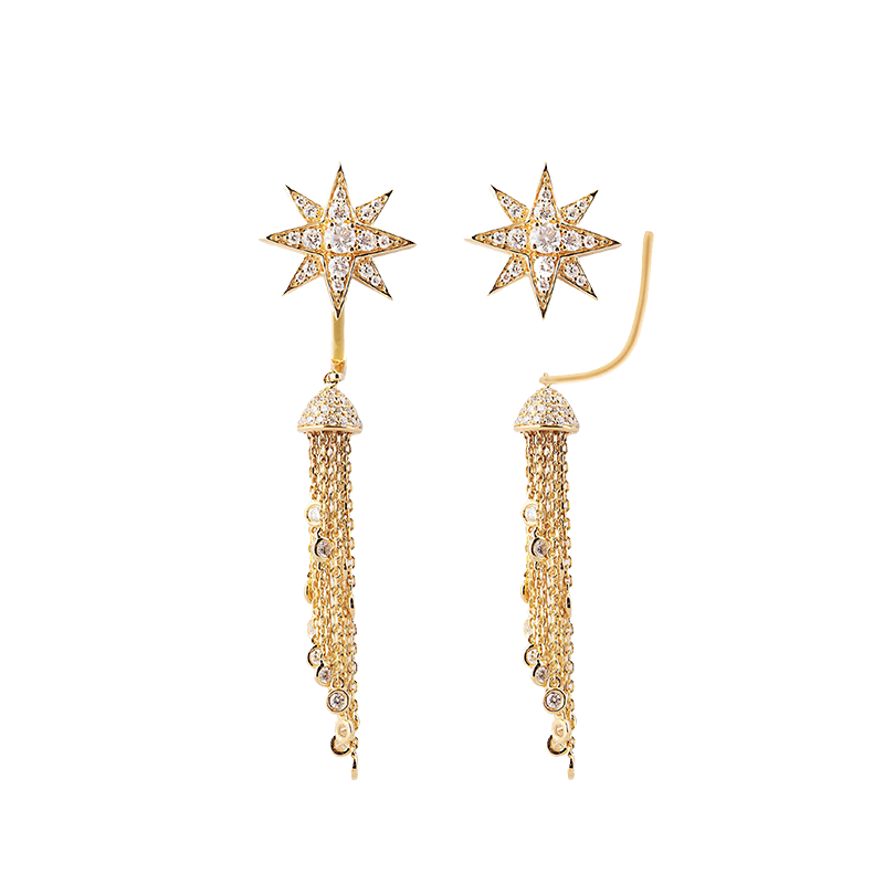 Suhail Earrings Yellow Gold