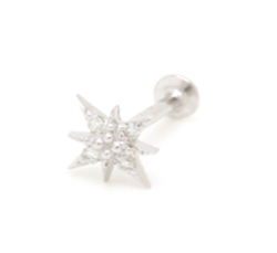 Suhail Stud Earrings White Gold