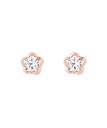 Baby Flower Earrings - Pink Gold