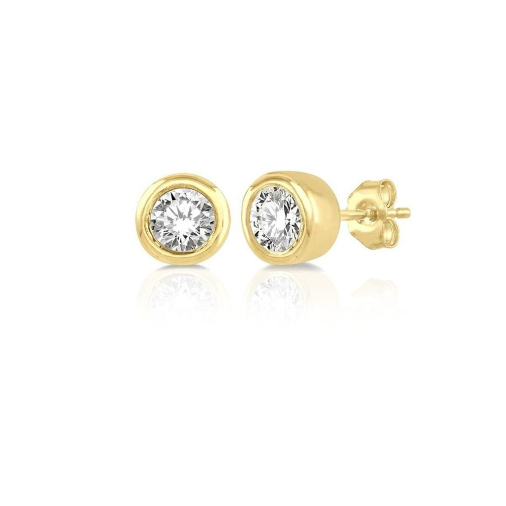 Medium Round Diamond Earrings 0.290 cts