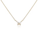 Baby Butterfly Necklace - White Sapphire