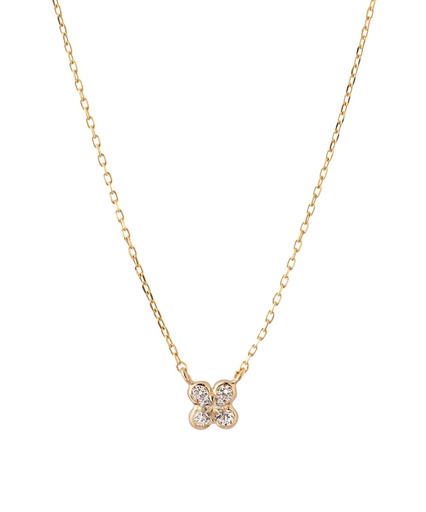 [GB_FLWRNW] Baby Flower Necklace - White Sapphire