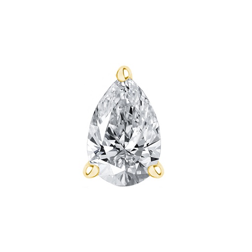 [GSE773PY] Pear Stud Earrings Yellow Gold