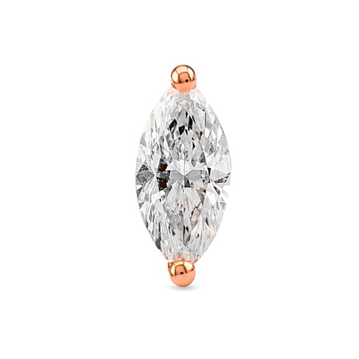 [GSE773MP] Marquise Stud Earrings Rose Gold