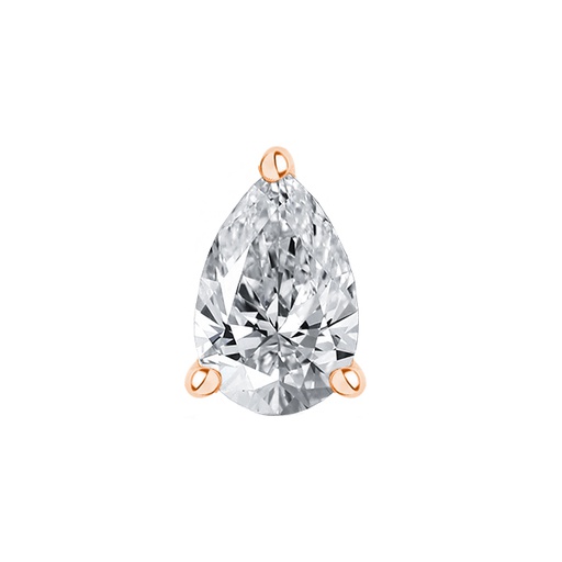 [GSE773PP] Pear Stud Earrings Rose Gold