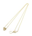 [GRC337Y] Baby Rose Necklace Yellow Gold with Sapphire