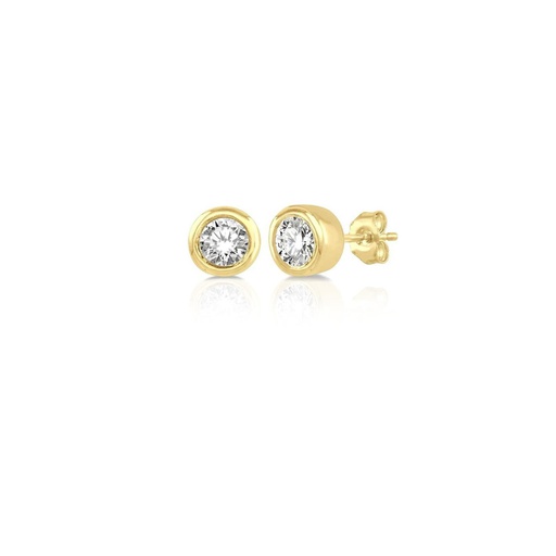 [GBC193Y-S] Small Round Diamond Earrings 0.230 cts