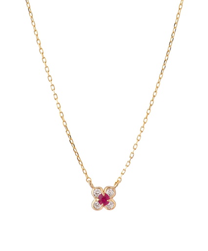 [GBEFLWRR] Baby Flower Necklace - Ruby